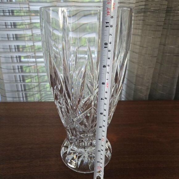 Cristal D'Arques France Tradition Vase, VTG Embossed Crystal Tall Vase 11.75" - Picture 11 of 13